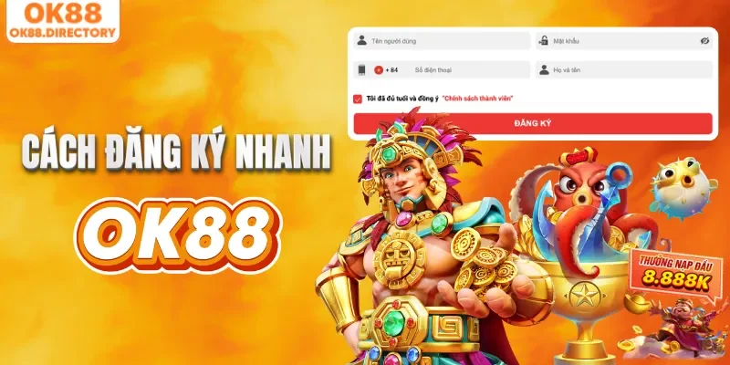 Cách đăng ký OK88 nhận code
