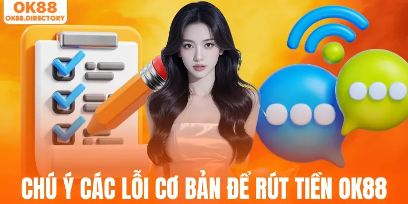 Chú ý các lỗi cơ bản để rút tiền OK88 thành công